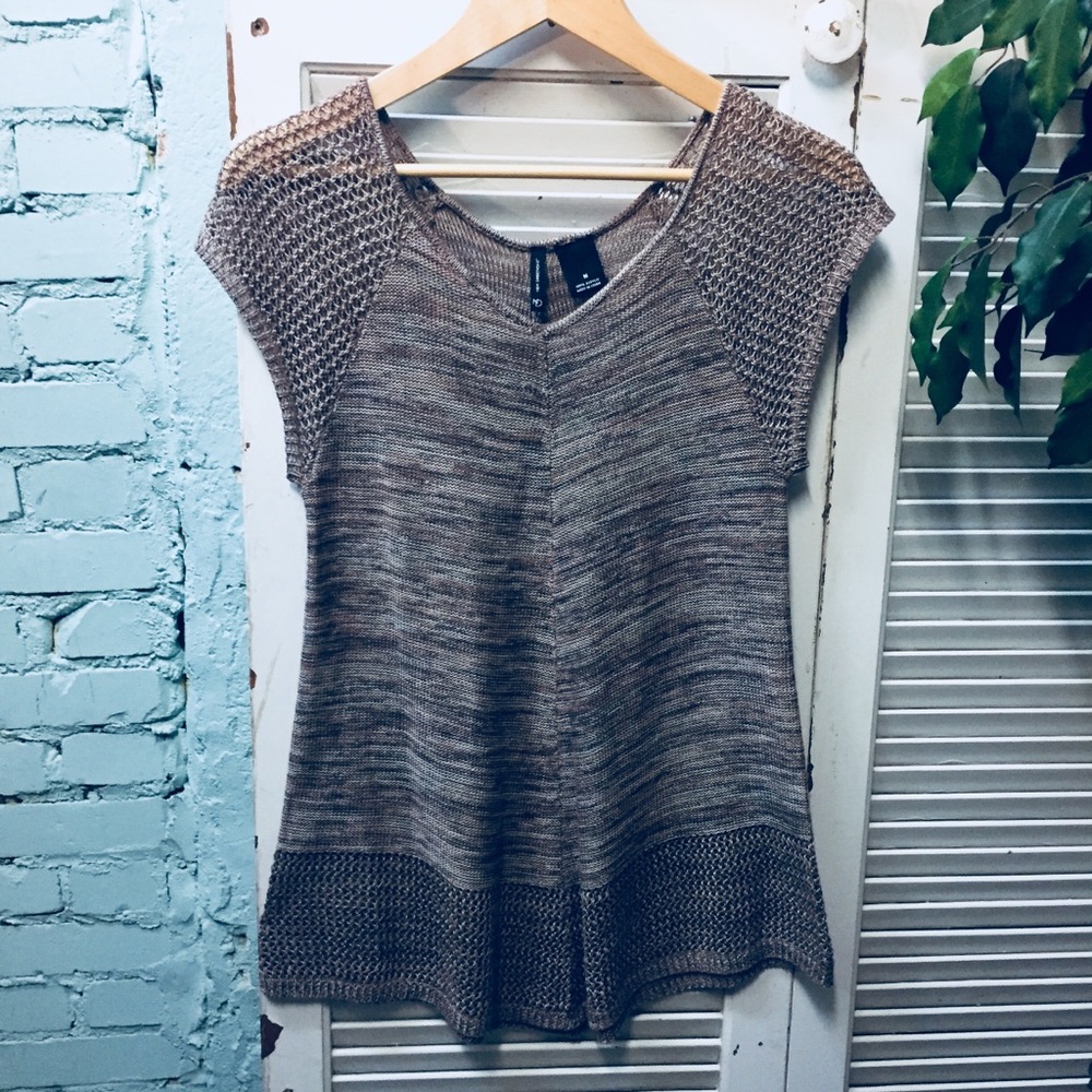 New Directions Mauve Sleeveless Knit Tunic